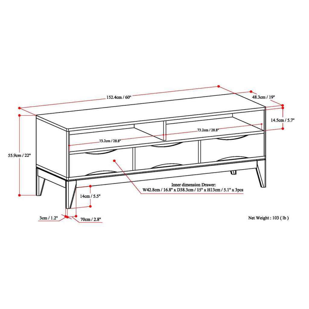 Harper TV Media Stand
