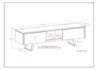 Lowry 72 Inch Wide Solid Wood TV Stand