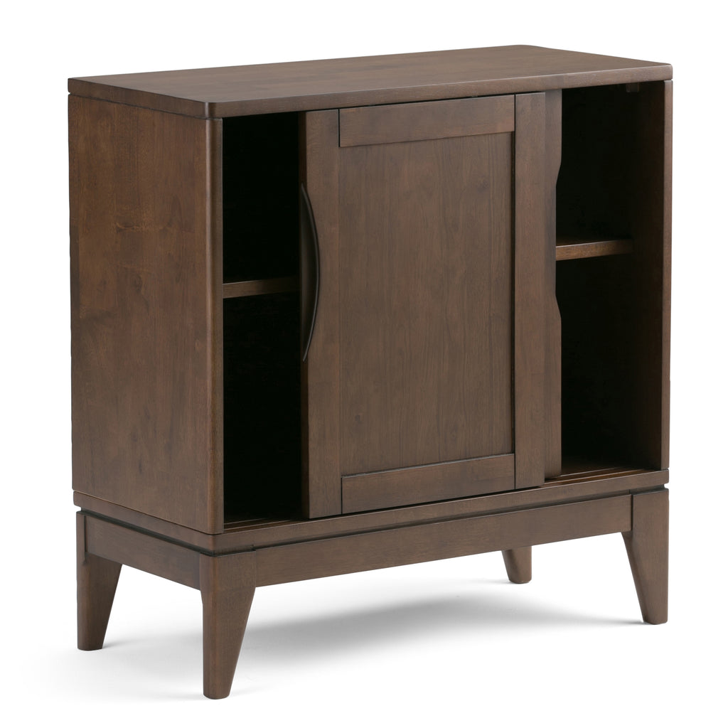 Harper 30 Inch Wide Solid Hardwood Mid-Century Modern Low Storage Cabinet